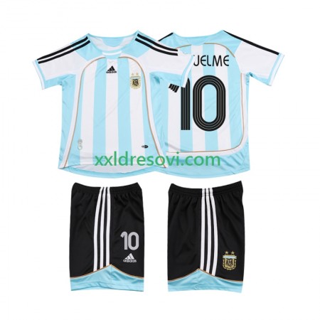 Argentina RIQUELME 10 2006 2007 Retro Domaći Dječji Nogometni Dres